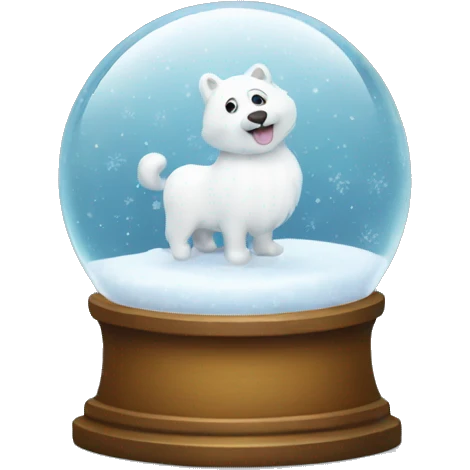 White snow globe  emoji