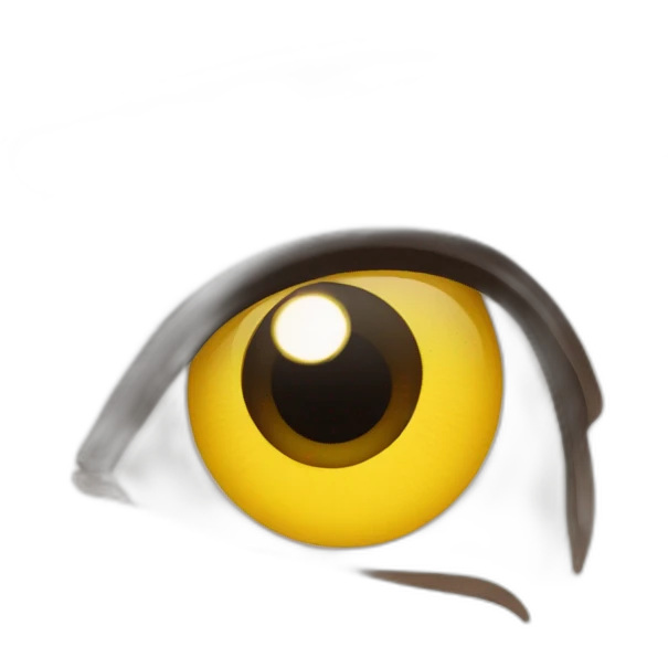 opened eyes hard, with eyebrows up emoji