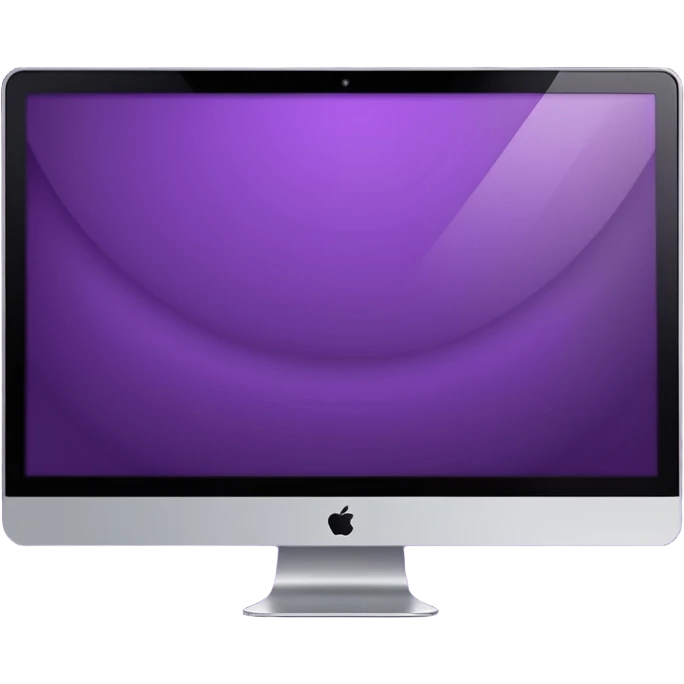 2 dark purple wide screen monitors emoji