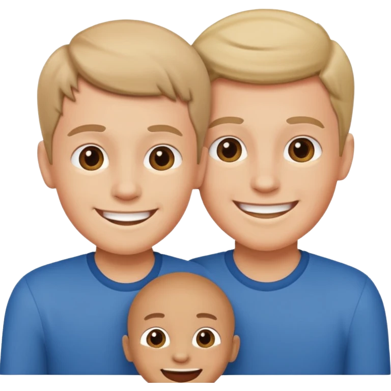 famille avec deux garcon emoji