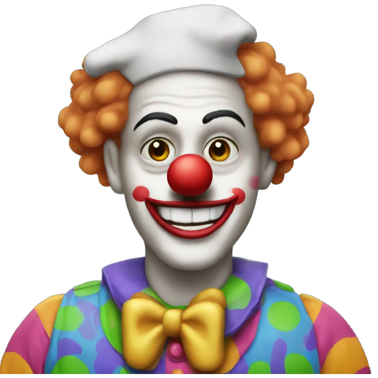 clown at the computer emoji