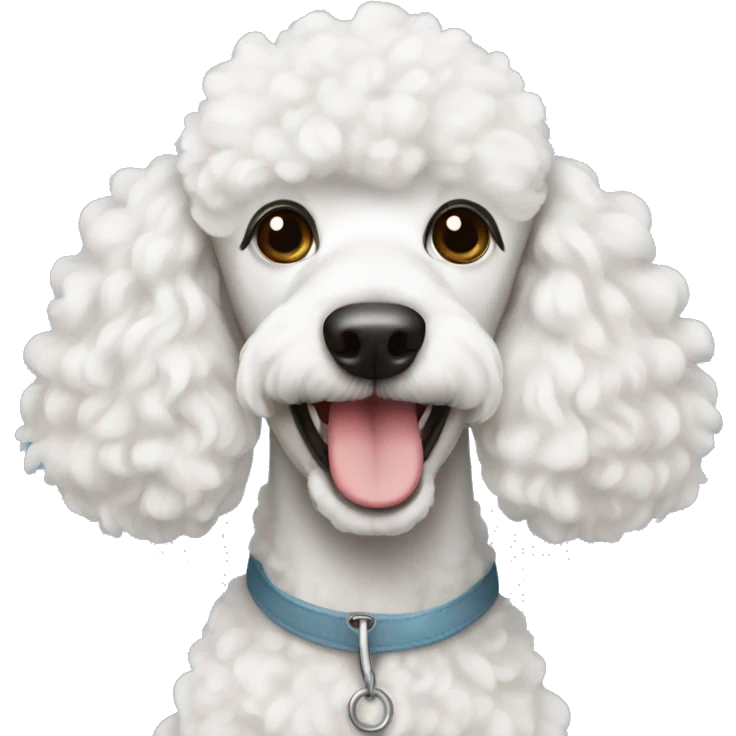 White poodle  emoji