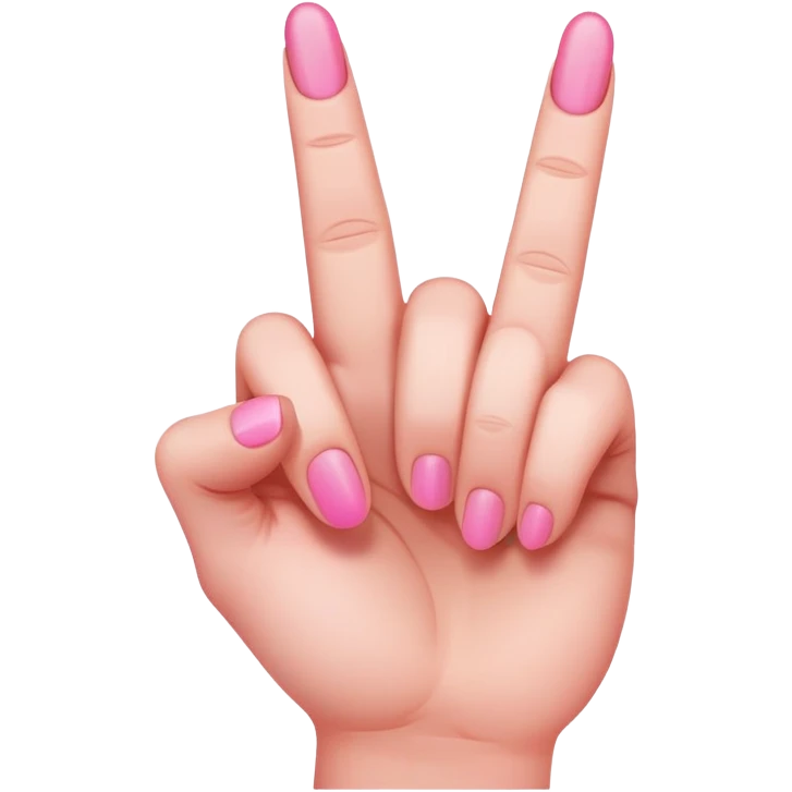 pink middle finger emoji