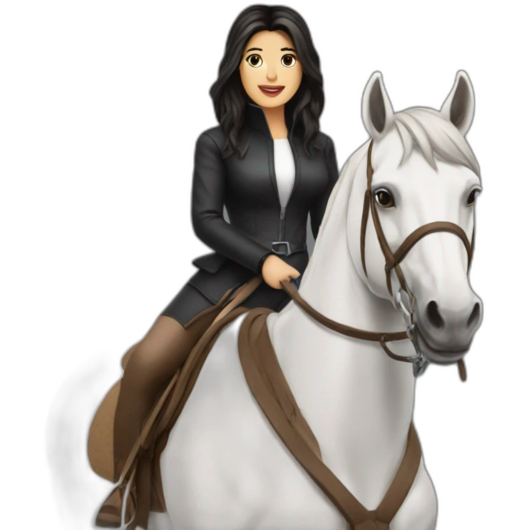Killy Jenner sur un cheval emoji