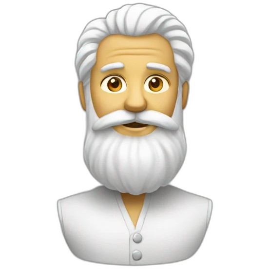 la barbe blanche emoji