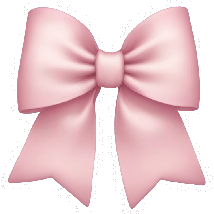 Light pink bow emoji