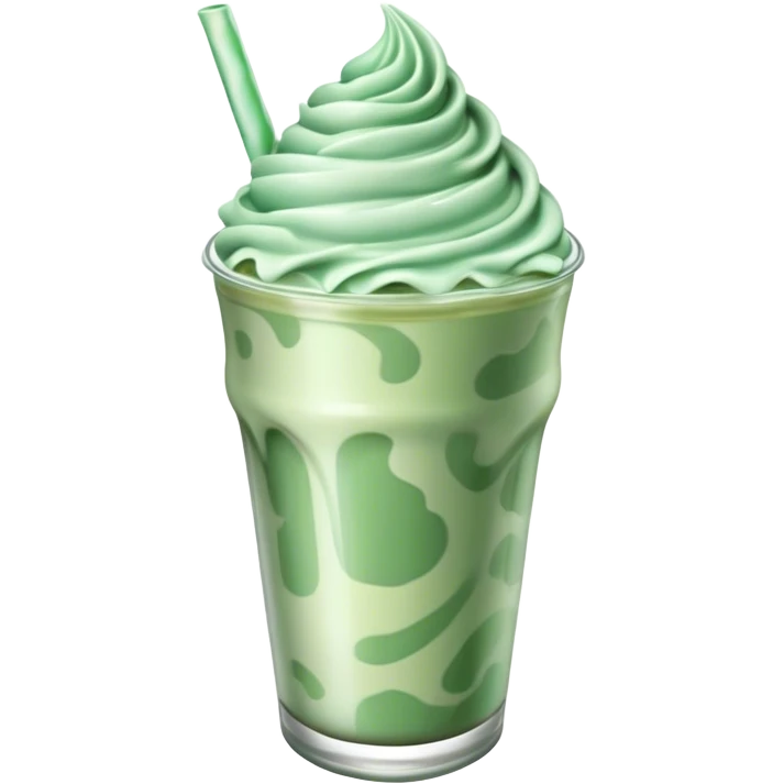 Mint chocolate chip shake  emoji