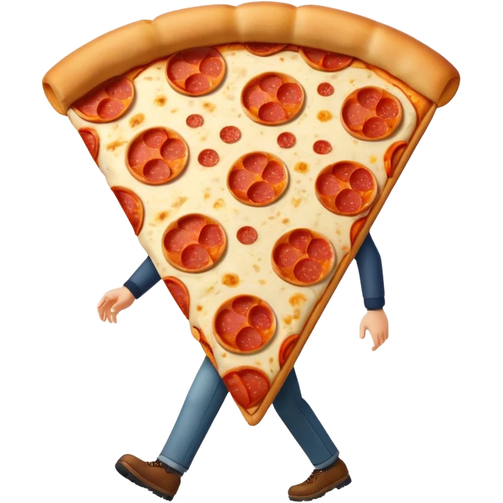 Walking pizza emoji