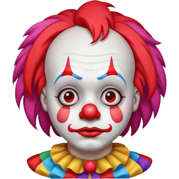 Sad clown emoji