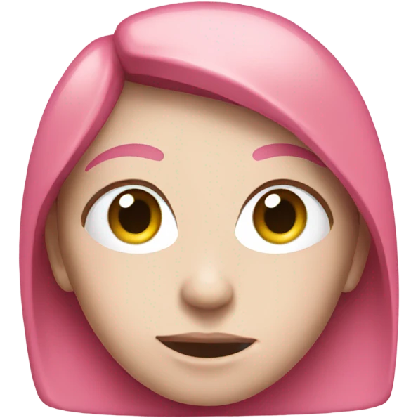 Pink facebook emoji