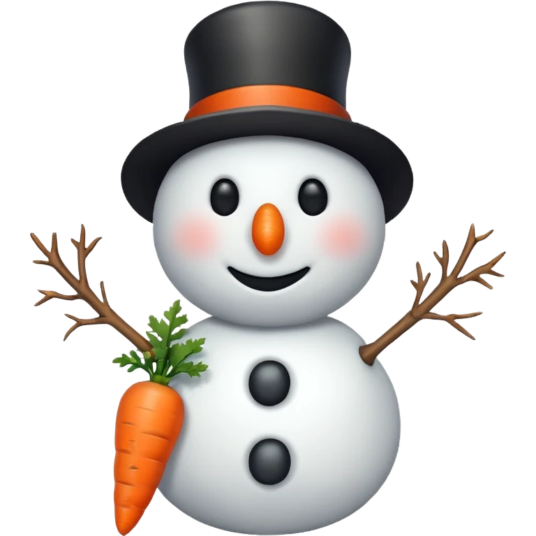 A basic snowman emoji