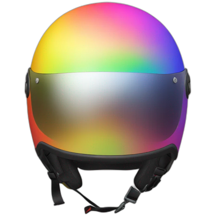 rainbow motorcycle helmet emoji