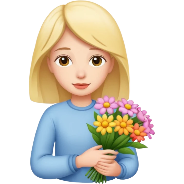 flower-bearing person emoji
