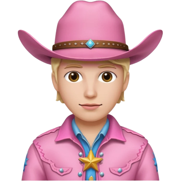 pink cowboy emoji