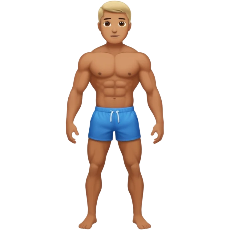 Homem de costas sem camisa,com o corpo inteiro emoji