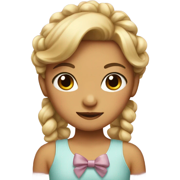 girl with bow  emoji