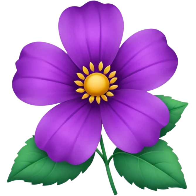 Purple flower emoji