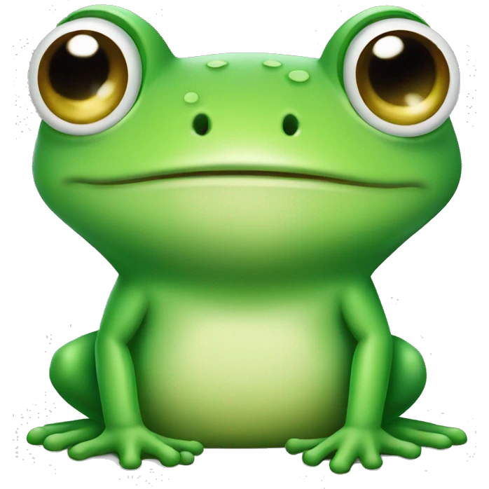Cute frog emoji
