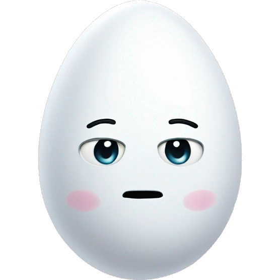 White egg wearing slack pants emoji
