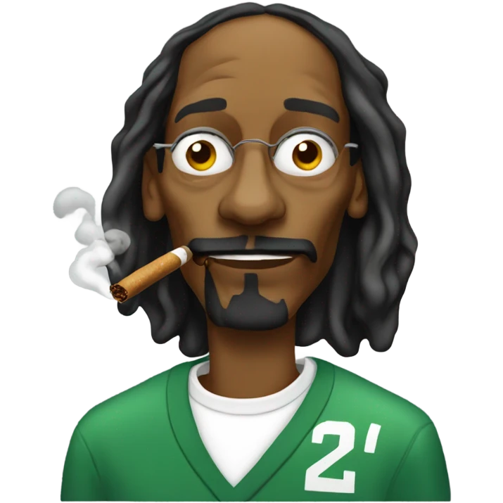 Snoop dogg smoking emoji