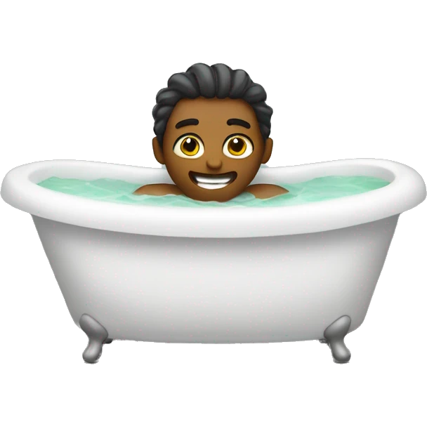 Relax in tub emoji