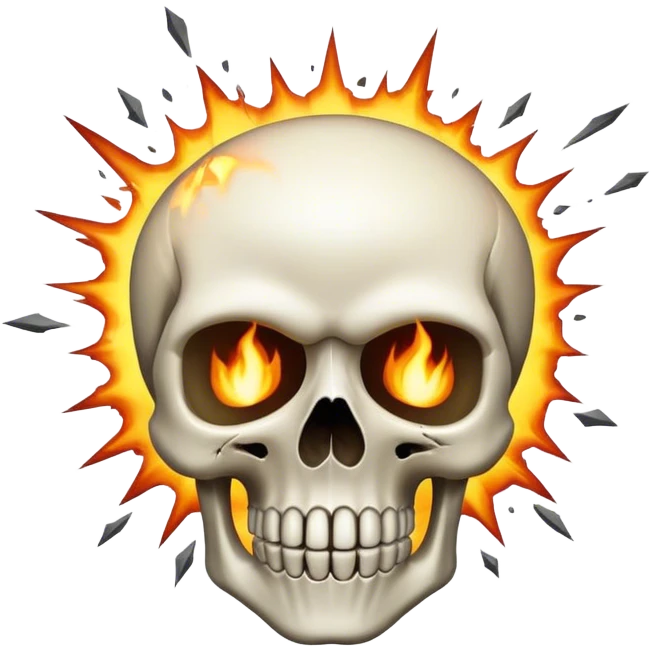 exploding exploding skull emoji