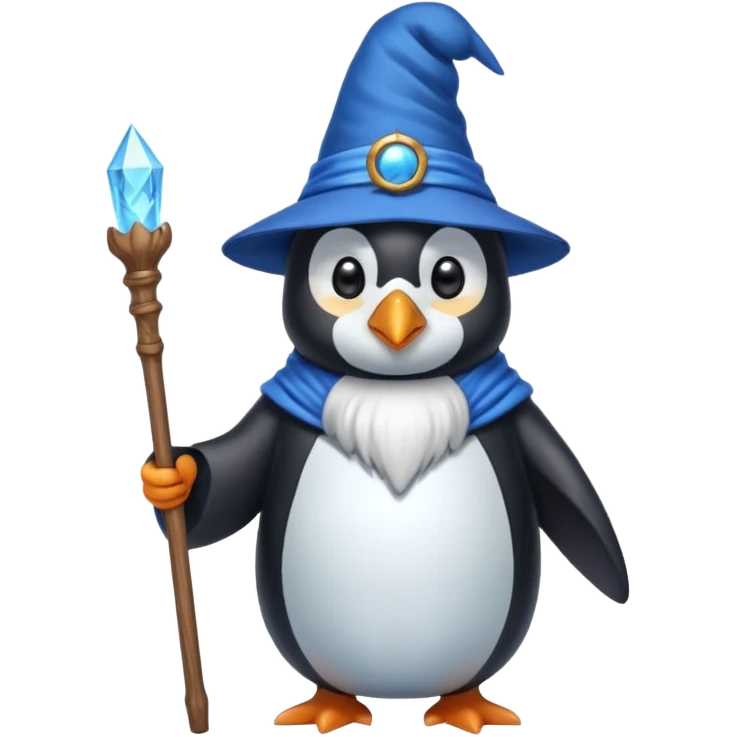 Penguin Wizard emoji