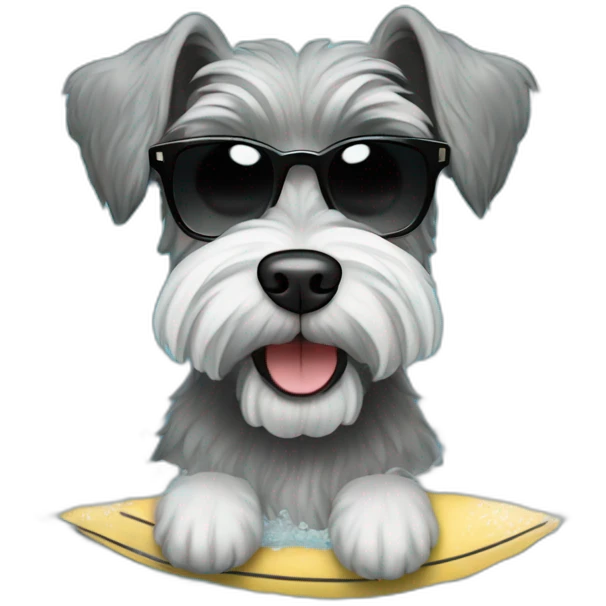 Zwergschnauzer in VW Ocean emoji