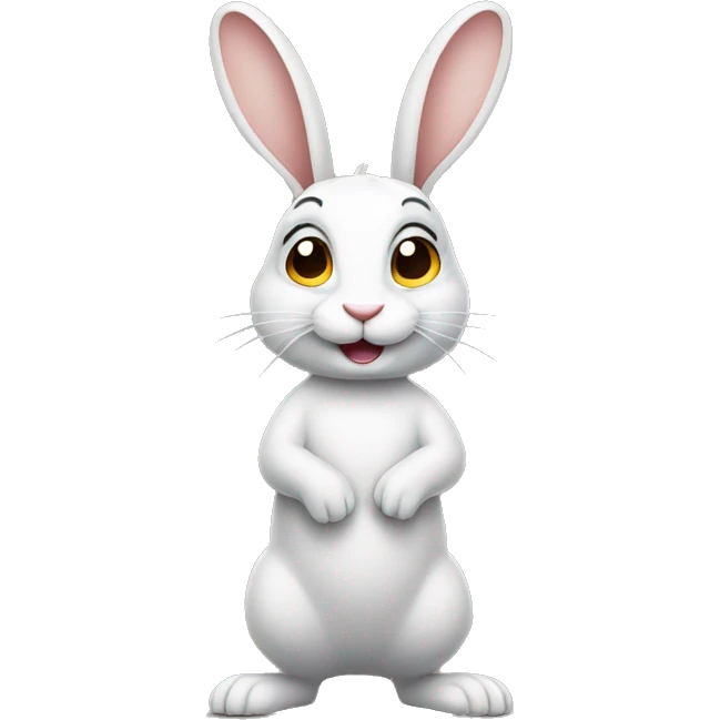 rabbit stands on two legs emoji