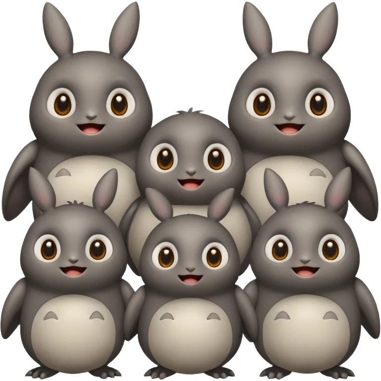 famille de totoros emoji