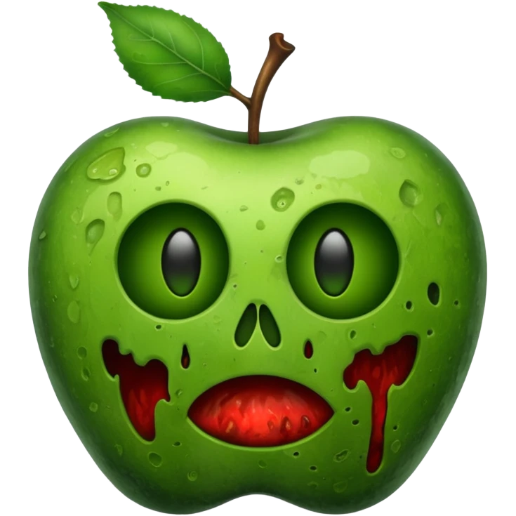 moldy apple emoji