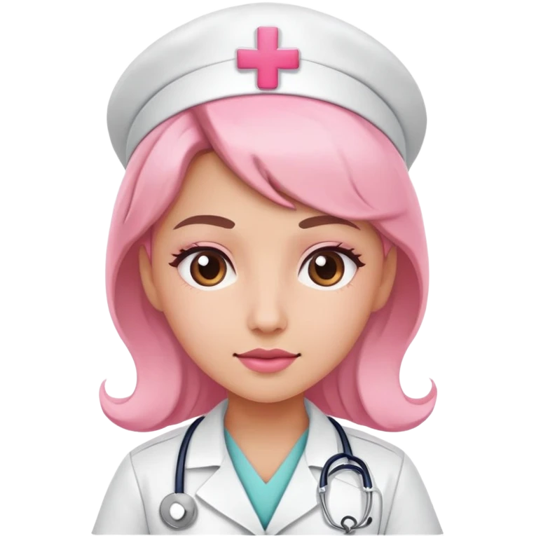 nurse pink  emoji