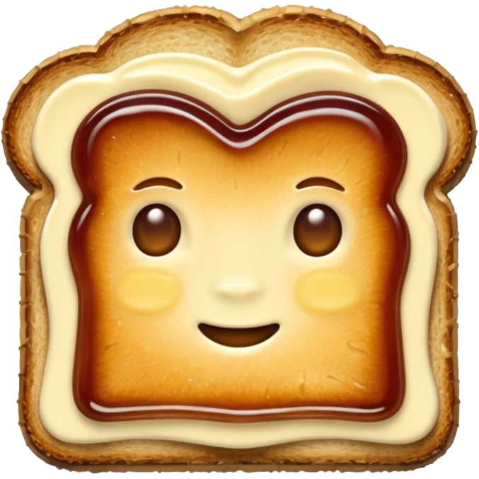 Toast with Butter and Jam no face 
 emoji