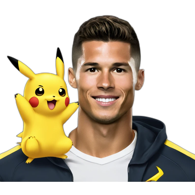 pikachu-on-cr7 emoji