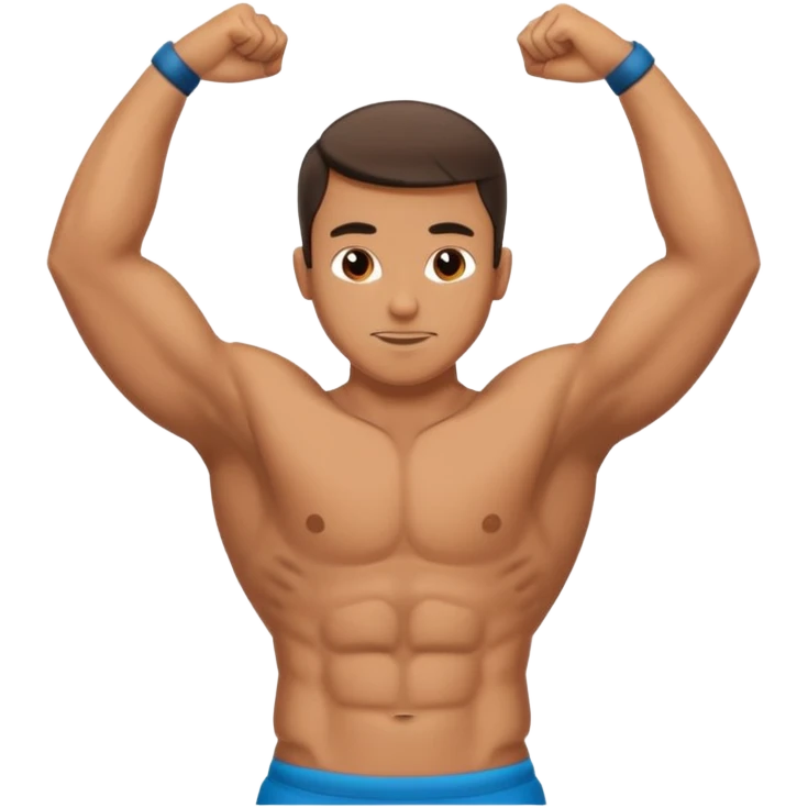 man doing abdominals emoji