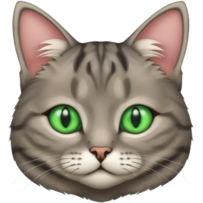 scottish cat with ears folded down emoji