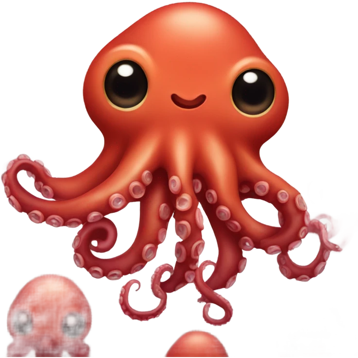 red baby octopus  emoji