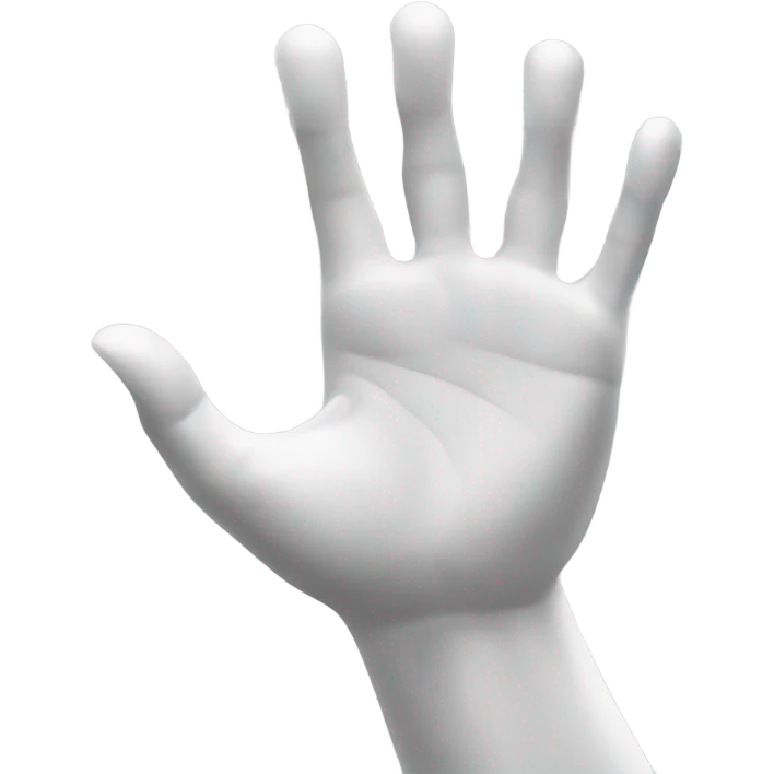 Sideways high 5 with a bang emoji