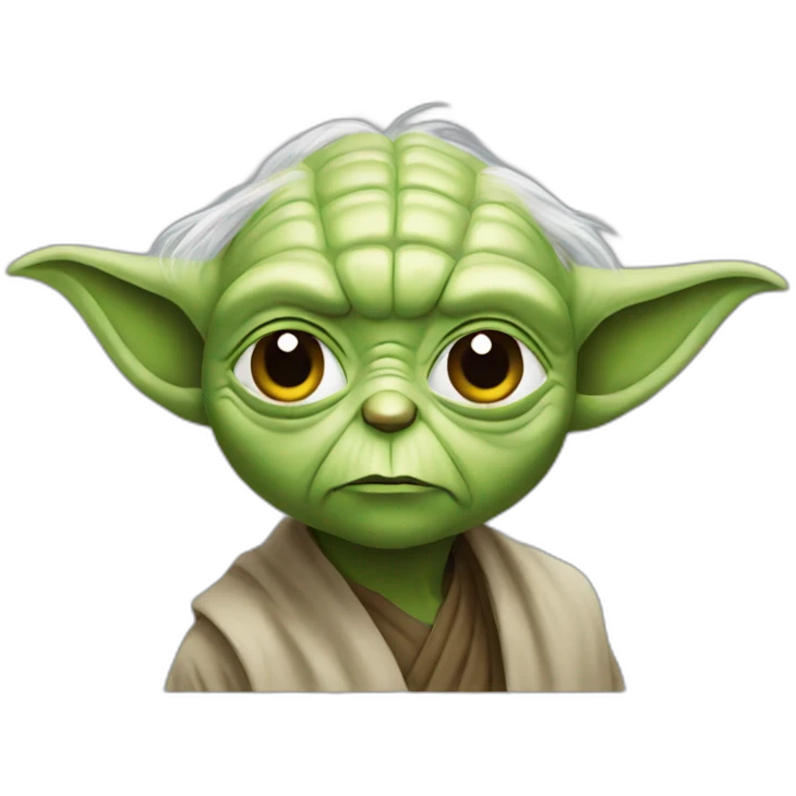 Yoda with lean emoji