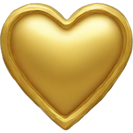 gold heart emoji