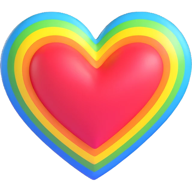 rainbow heart emoji