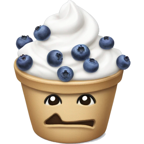 Skyr with blueberries  emoji