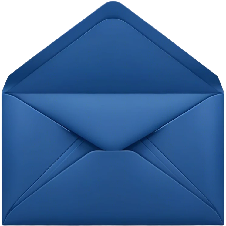 dark blue 
envelope emoji