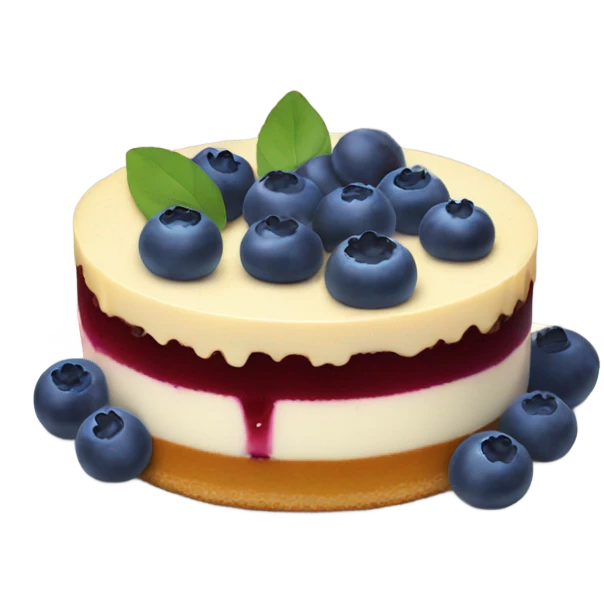 blueberry cheesecake  emoji