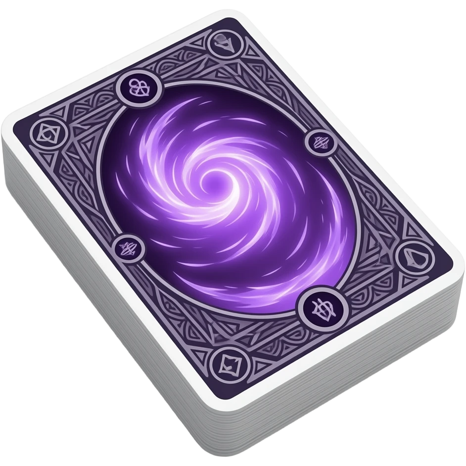purple magic Tarot card deck emoji