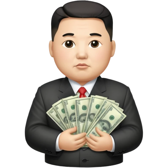kim jong un holding money emoji
