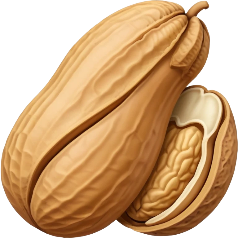 cartoon peanut with shell emoji