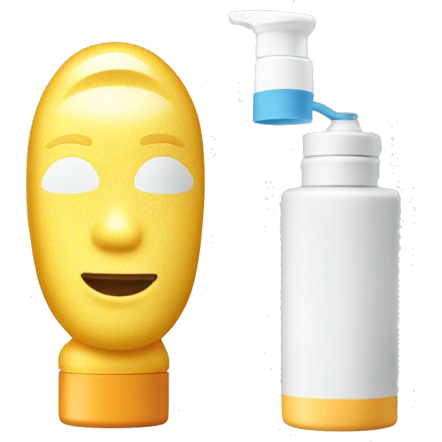 little facial sunscreen bottle isdin emoji