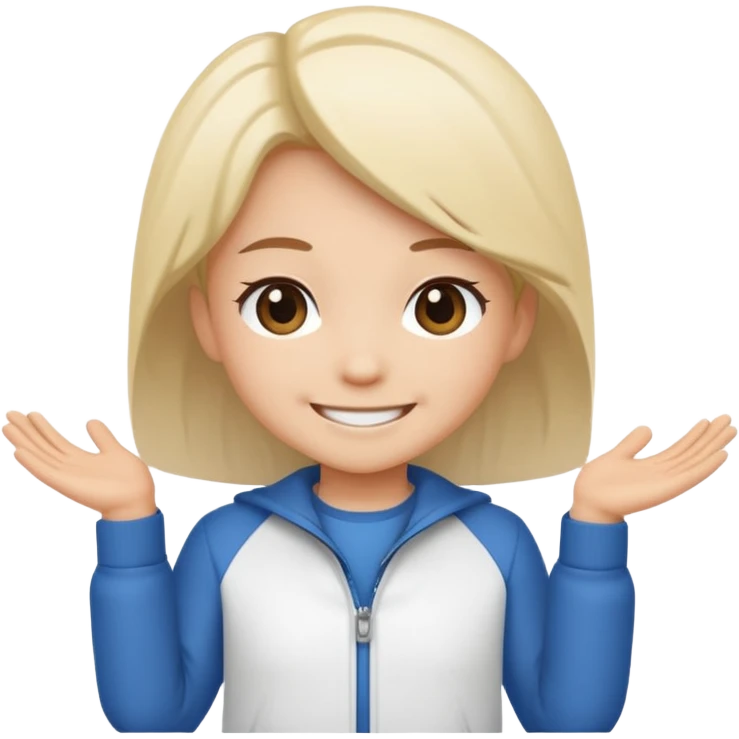 more aesthetic make it all white and chibi style emoji