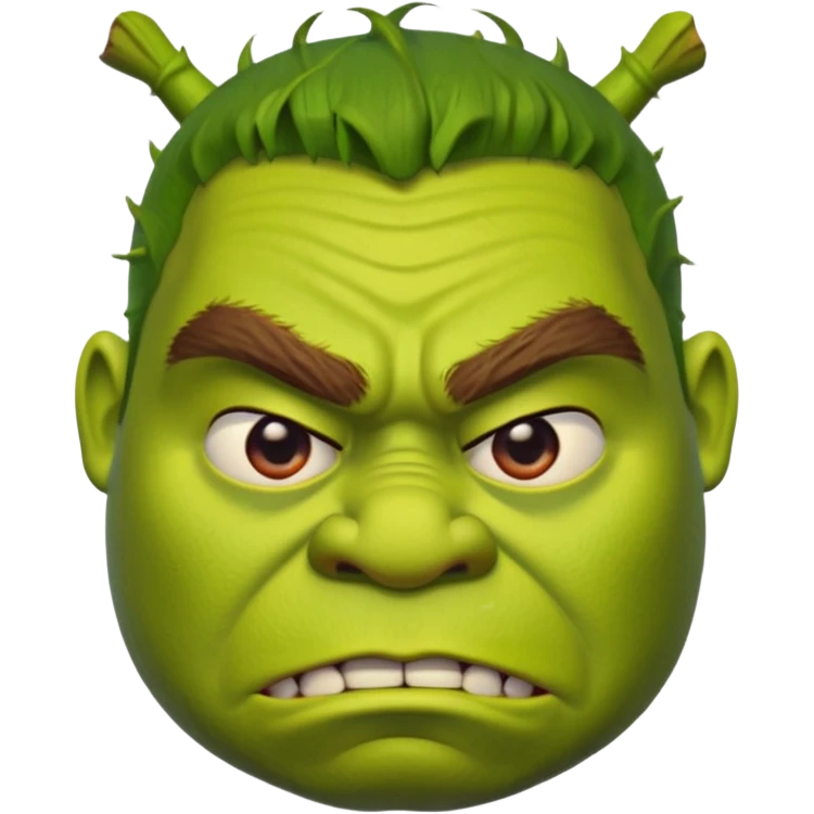 шрек злиться emoji